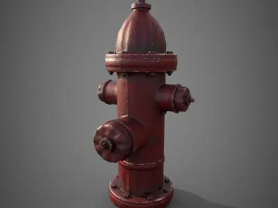 Water Hydrant Low-poly 3D model buy