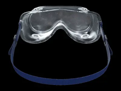 Safety goggles glasses Low-poly 3D model