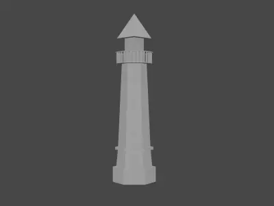 lighthouse Free low-poly 3D model