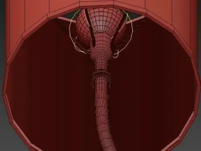 Juniper 8 lt Chandelier Gold Leaf 3D model