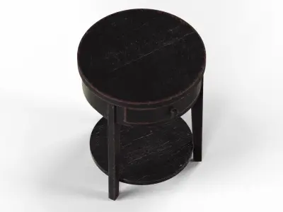 Storage End Table Low-poly 3D model