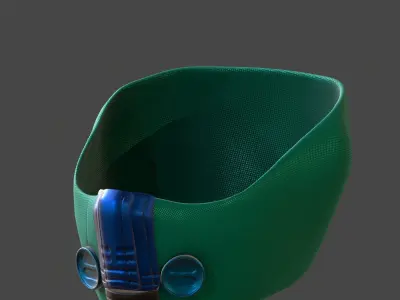 Gas mask helmet 3d model scifi Low-poly  Low-poly 3D model 326
