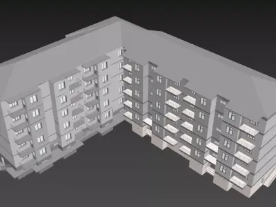housing estate 3D model