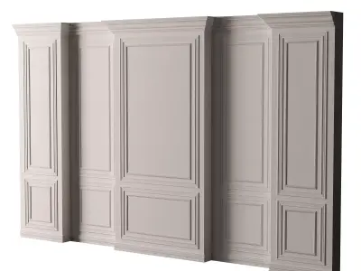 Classic 3D Wall Panel Elegant Design for Interior Decor 12 3D model