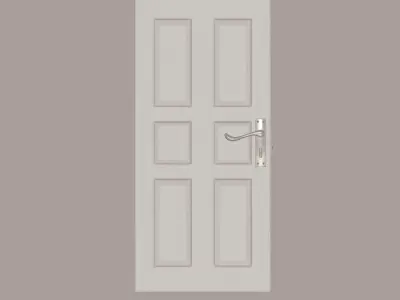 White Door 3D model order