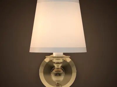 Lamp Bracket Polished Chrome 3D model