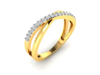 Diamond Ring For Women 3d Print Model 3D print model 39