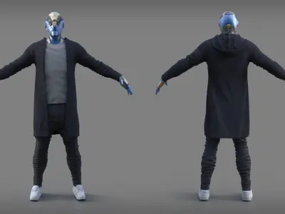 Mech character 3D model