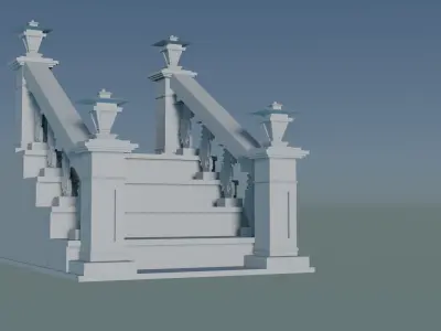 Staircase Balustrade Designs 3D model 3D print model