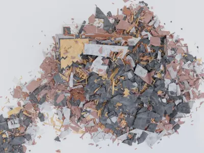 Collapsed Building 3D model