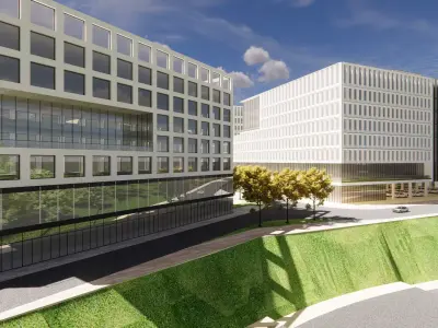 Modern City Block -A18 3D model
