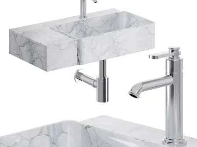 Roca TURA Washbasin 3D model