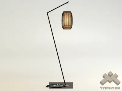 KAI Z Floor Lamp and KAI Lantern-Small set 3D Model Pack