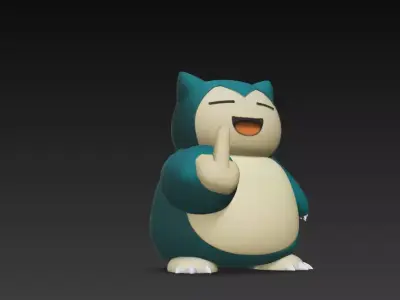 figura anime chistosa meme  3D print model