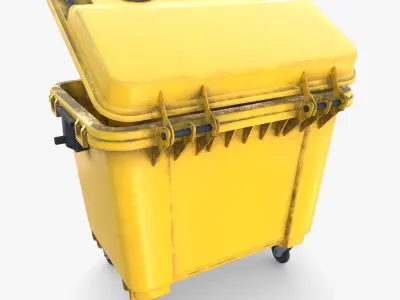 Dumpster v3 weathered 3D model