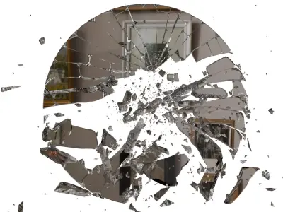 Animated ABC Broken Windows And Mirrors Glass 3D Models 3D model