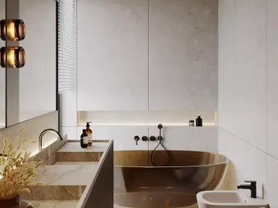 Modern Bathroom interior Design  3D model