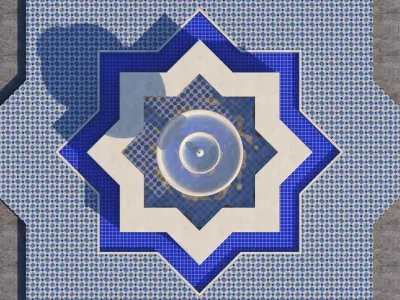 Traditional Moroccan Fountain  3D model