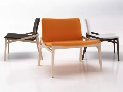 Capita Lounge and Ottoman 3D model
