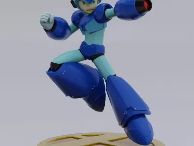 MEGA MAN X TROPHY FROM SUPER SMASH BROS 3D print model