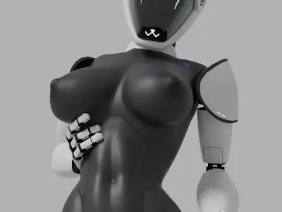 F1L-00 aka Filo Robot model for animation NSFW and SFW  Low-poly 3D model
