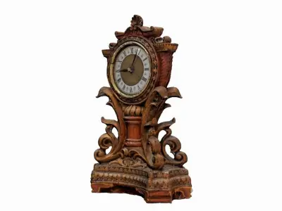 ANTIQUE CLOCK Low-poly 3D model