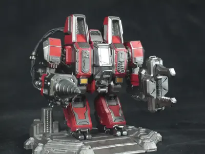 SCV - Starcraft 2 3d Print Statue 3D print model