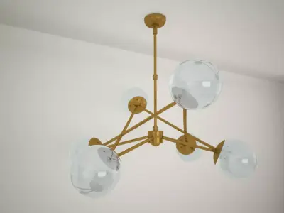 IAN K FOWLER Turenne Large Dynamic Chandelier 3D model