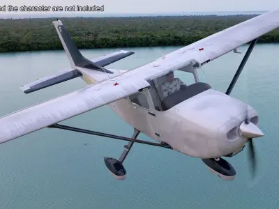  Single Engine Private Airplane Cessna 172 Rigged 