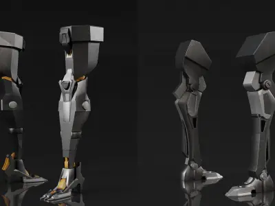 MECHANICAL LEG PACK PBR-VOL02 3D model