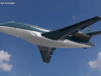 Falcon Business Jet Dassault 2000 Grey Rigged 
