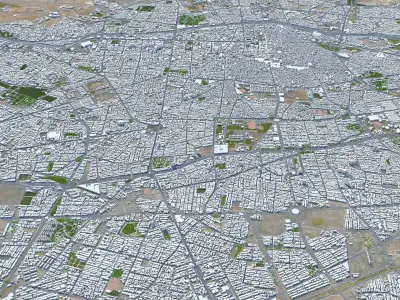 Shiraz City Iran Low-poly 3D model