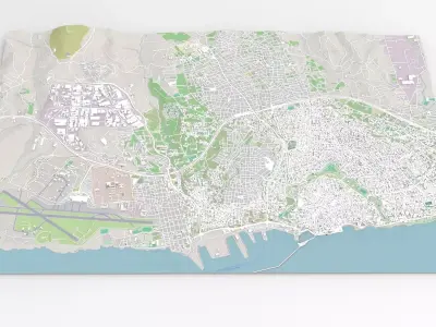 Cityscape Heraklion Crete Greece 3D model