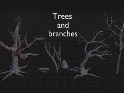 Artsate - Swamp Environment Low-poly 3D model