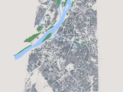 Niamey City Niger 3D model