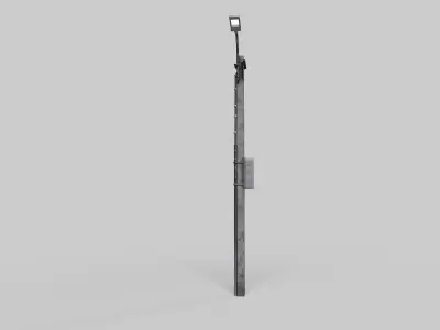 Concrete street lamp Low-poly 3D model