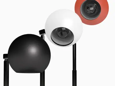 Lightolier Lytegem desk lamp for Cinema 4d Low-poly 3D model