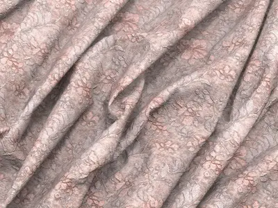 Embroidery Fabric VOL01 4K Seamless PBR Textures Texture