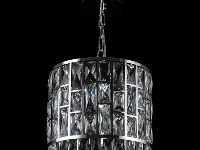 Chandelier Gelid MOD184-PL-01-CH Low-poly 3D model