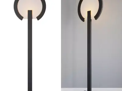 Floor lamp Flat O 3D model