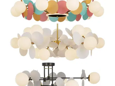 MATISSE Collection modern ceiling light - Low-poly 3D model