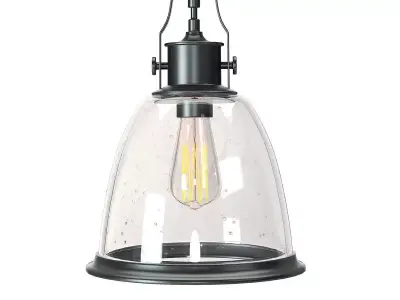 Feiss Hobson one light pendant in oil rubbed bronze 3D model