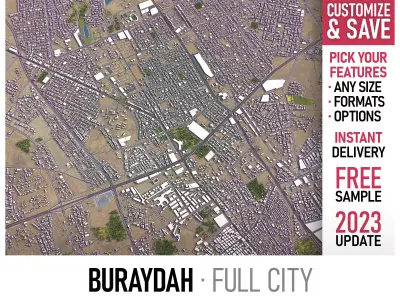 Buraydah Low-poly 3D model