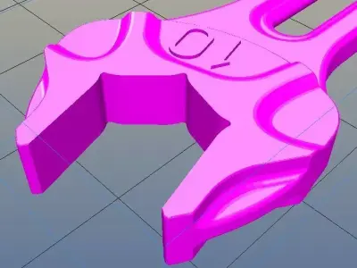 10mm M6 Combination wrenches The NEW Low-weight Shape for FEM 3D print model