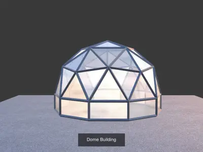 Geodesic Dome  3D Model Pack