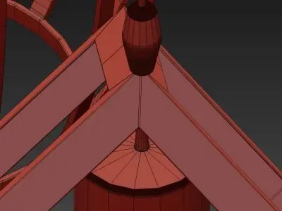 Lampe black retro pendant 3D model