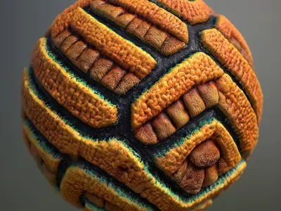 Material Skin Alien 4 Seamless PBR Texture Texture