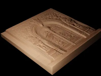 Gate CNC 3d Print High Relief Sand Casting 3D print model