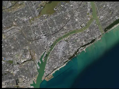 Niigata - Japan 3D model