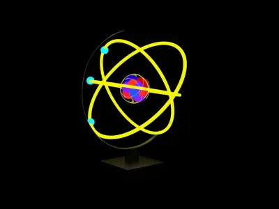 atomic animated project 3D model